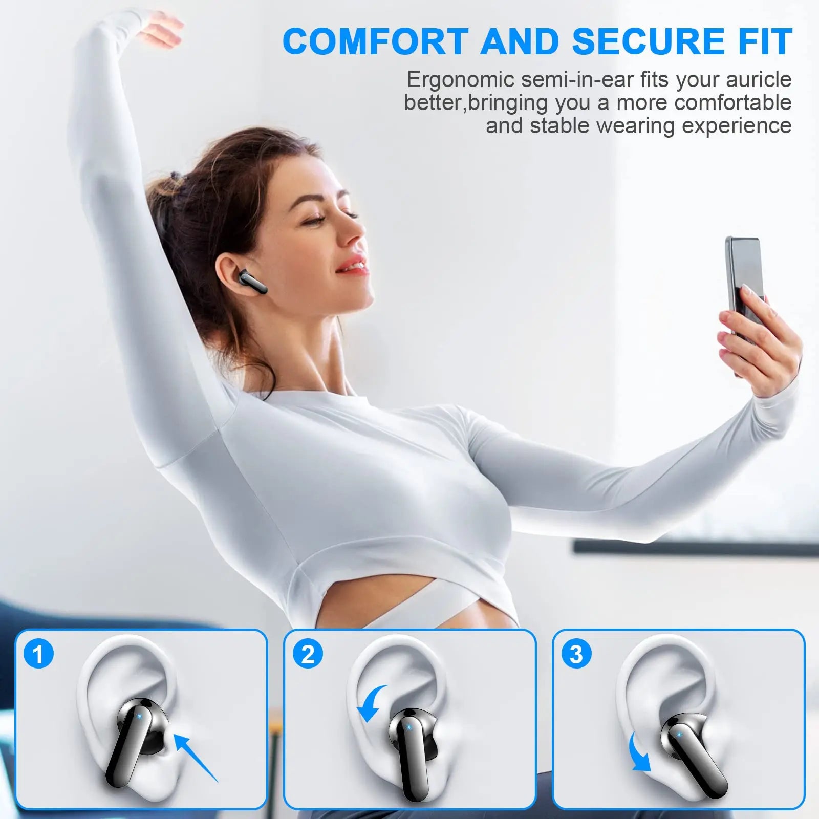 Wireless Earbuds, Bluetooth 5.3