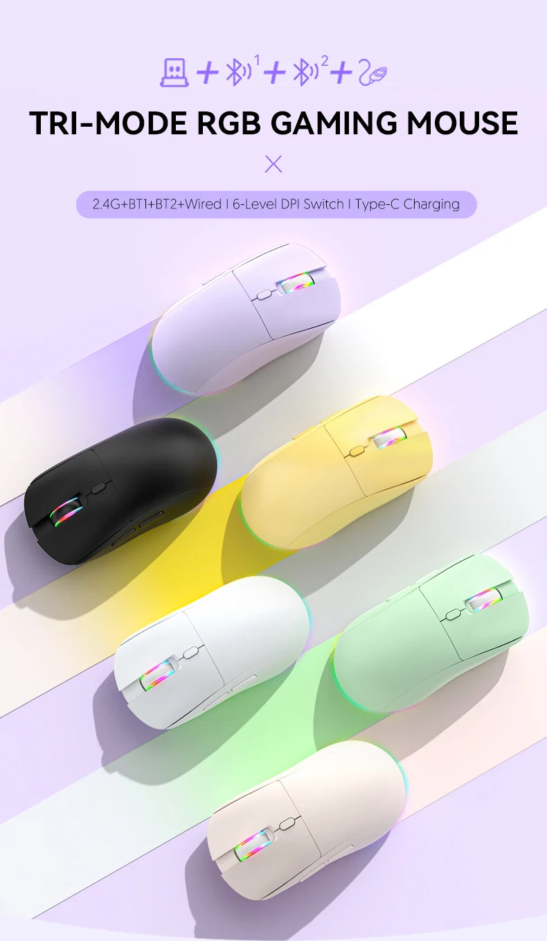 Rechargeable Wireless Mouse Bluetooth