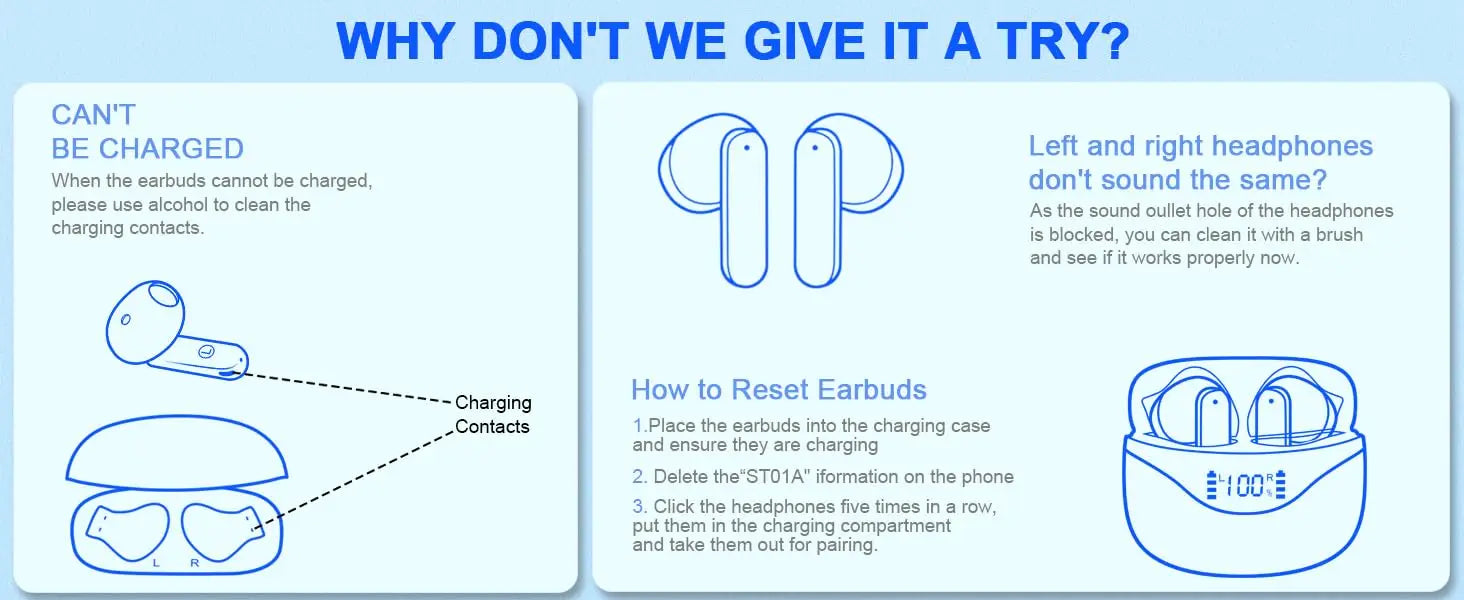 Wireless Earbuds, Bluetooth 5.3