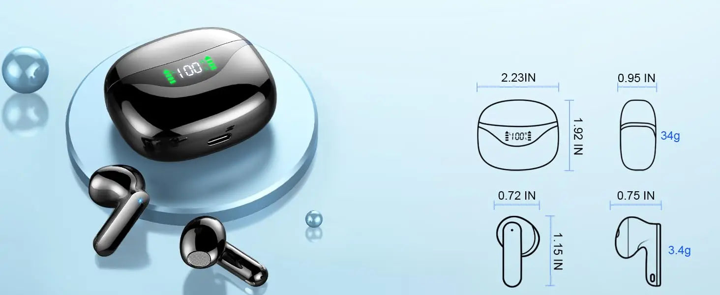 Wireless Earbuds, Bluetooth 5.3