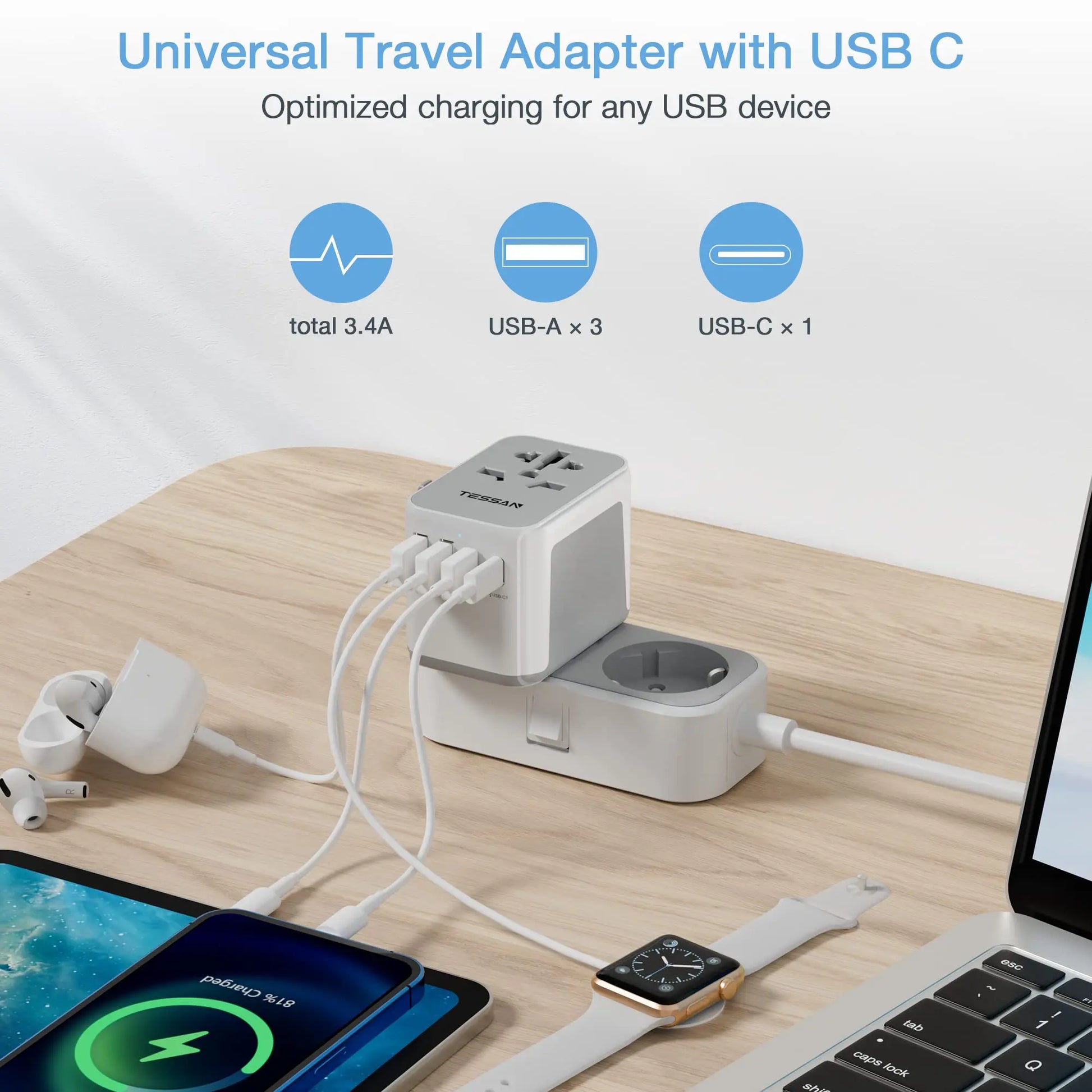 TESSAN Universal Travel Adapter