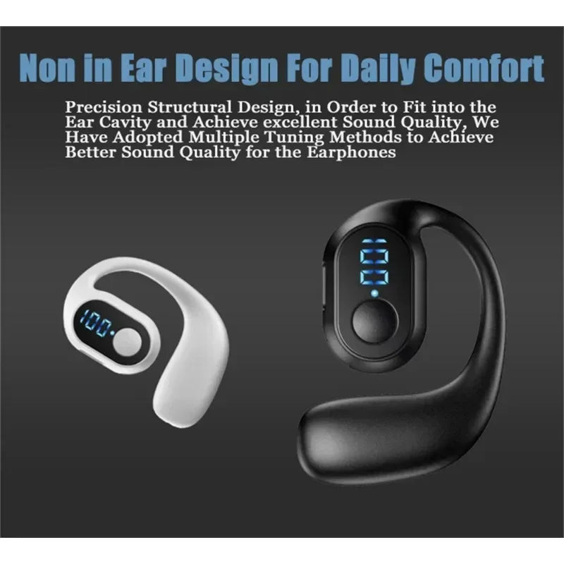 Bluetooth 5.3 Headphone TWS Wireless Ear Hook