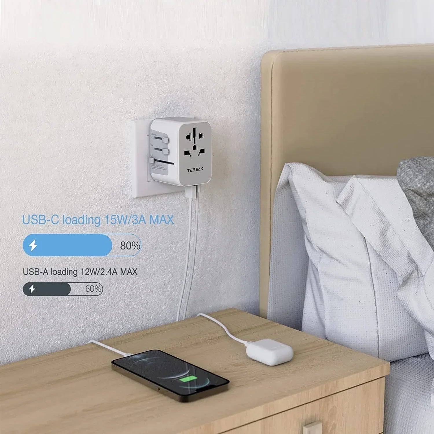 TESSAN Universal Travel Adapter
