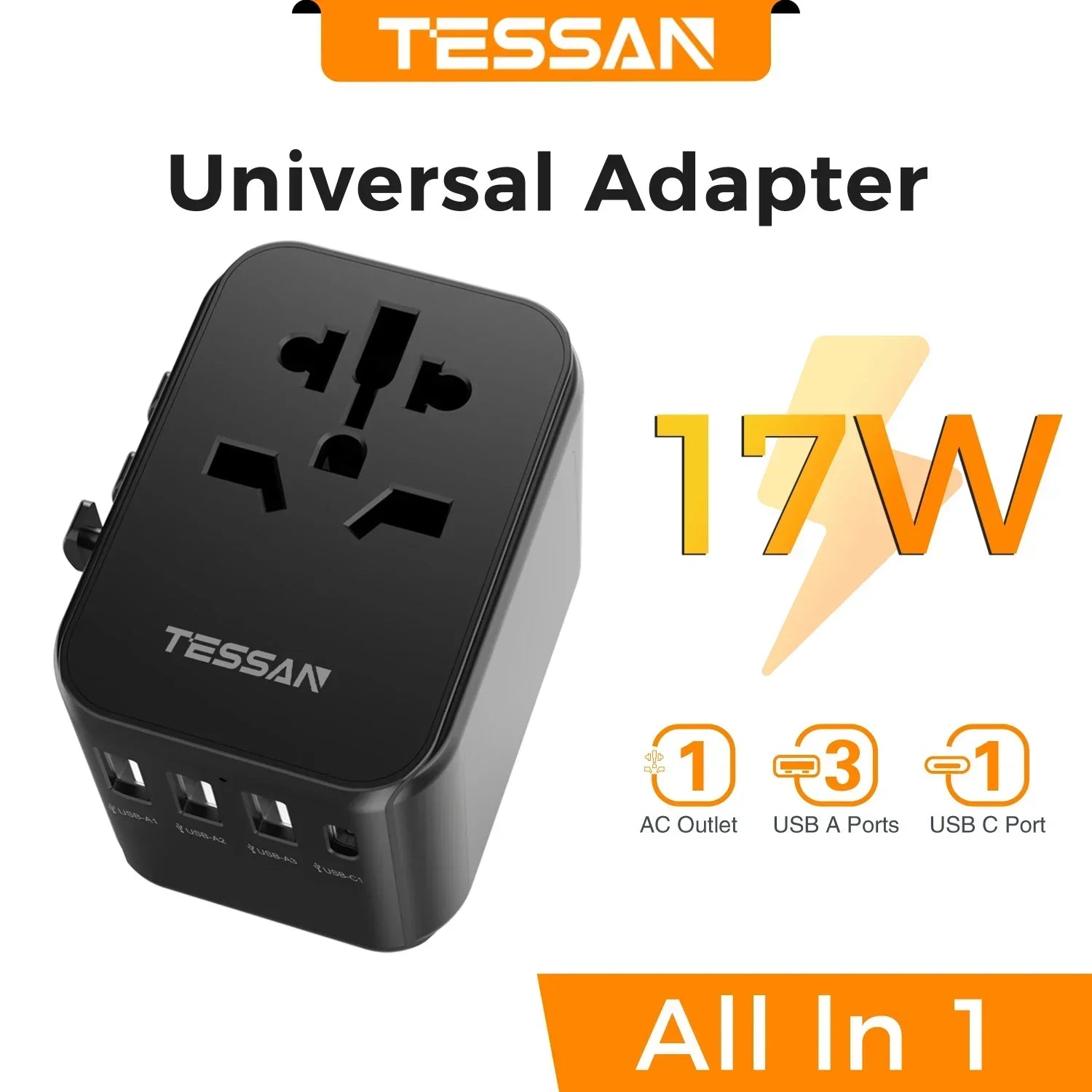 TESSAN Universal Travel Adapter