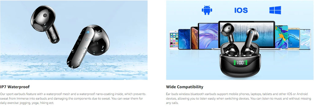 Wireless Earbuds, Bluetooth 5.3
