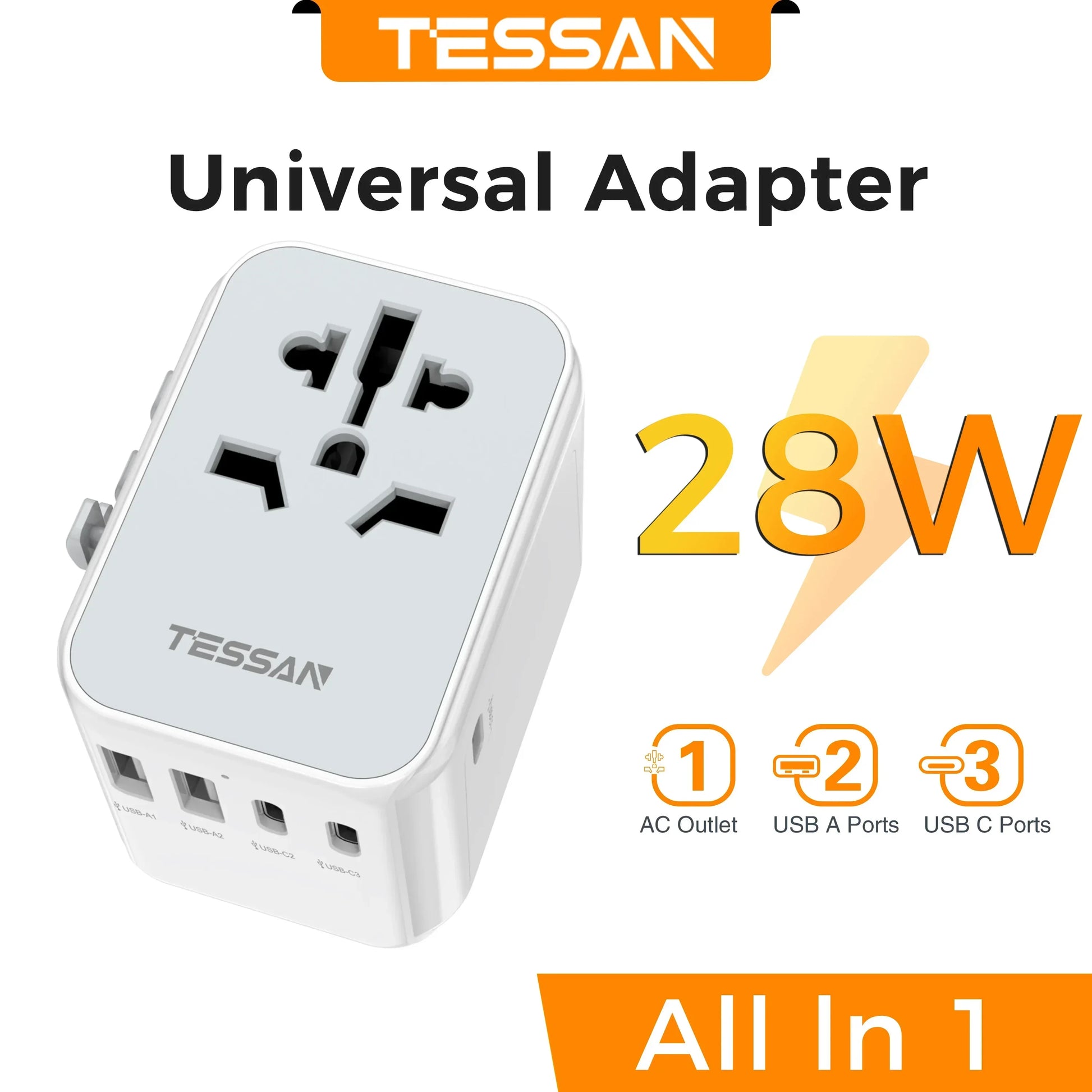 TESSAN Universal Travel Adapter