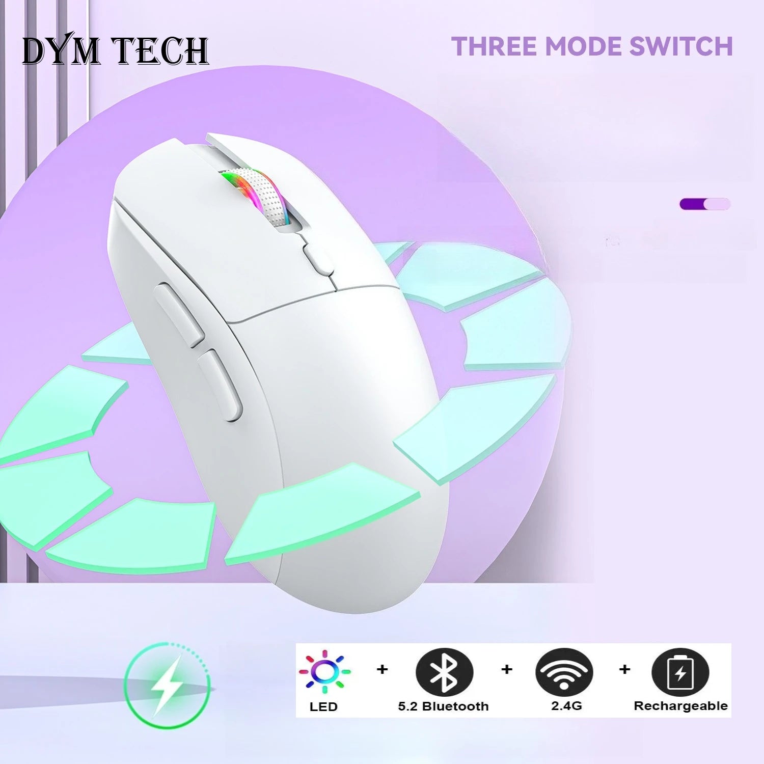 Rechargeable Wireless Mouse Bluetooth