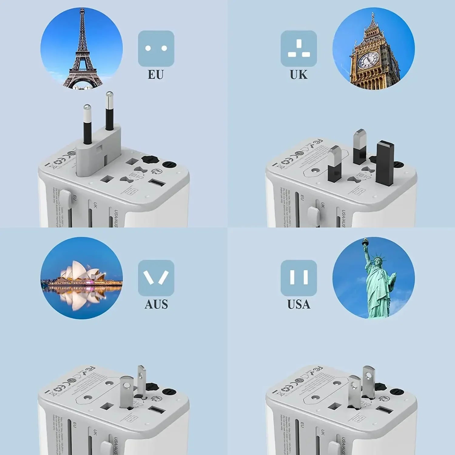 TESSAN Universal Travel Adapter